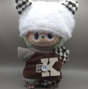 Labubu Clothes - Checkered Outfit